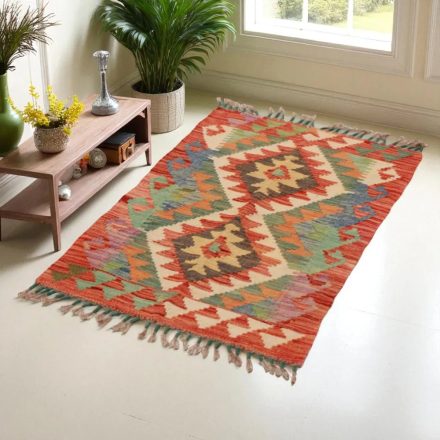 Koberec Kilim Chobi 91x60 ručne tkaný afganský kilim