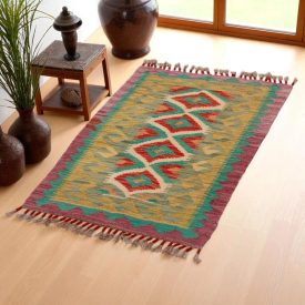 Koberec Kilim Chobi 94x58 ručne tkaný afganský kilim