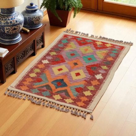 Koberec Kilim Chobi 90x54 ručne tkaný afganský kilim