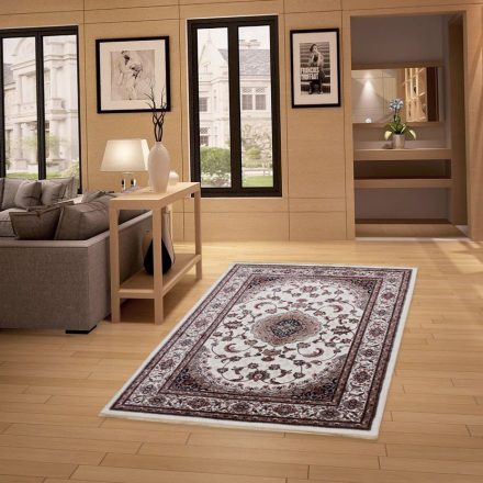 Klasický koberec béžová 140x200 polyesterový koberec