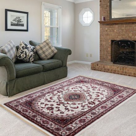 Klasický koberec béžová 160x230 polyesterový koberec