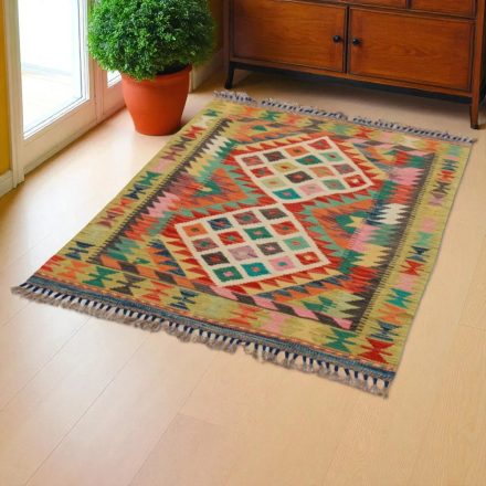 Kilim koberec Chobi 131x93 ručne tkaný vlnený kilim