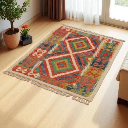 Ručne tkaný Afgan kilim koebrce Chobi 117x83 etnický kilim