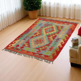 Koberec Kilim Chobi 125x81 ručne tkaný afganský kilim