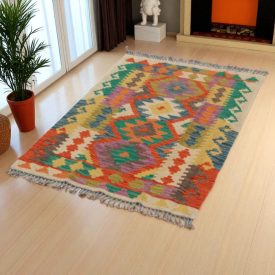 Koberec Kilim Chobi 83x128 Ručne tkaný afganský kilim