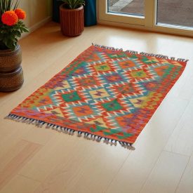 Koberec Kilim Chobi 121x82 ručne tkaný afganský kilim