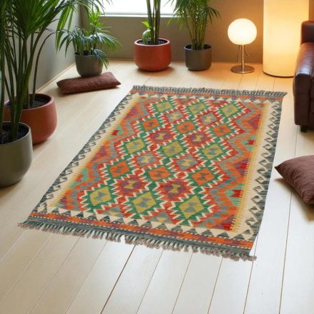 Afganský Kelimový koberec Chobi 150x98 plochý tkaný koberec Kilim