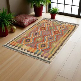 Koberec Kilim Chobi 104x153 Ručne tkaný afganský kilim
