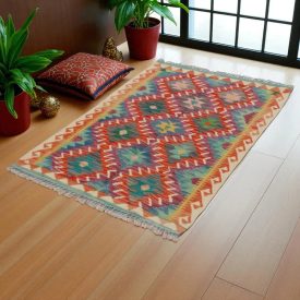   Koberec Kilim Chobi 98x161 Ručne tkaný afganský kilim z vlny