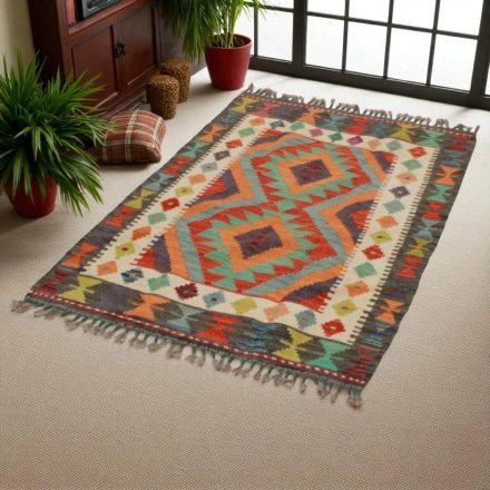 Koberec Kilim Chobi 129x89 ručne tkaný afganský kilim