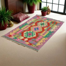 Koberec Kilim Chobi 83x124 Ručne tkaný afganský kilim