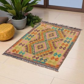 Koberec Kilim Chobi 117x87 ručne tkaný afganský kilim