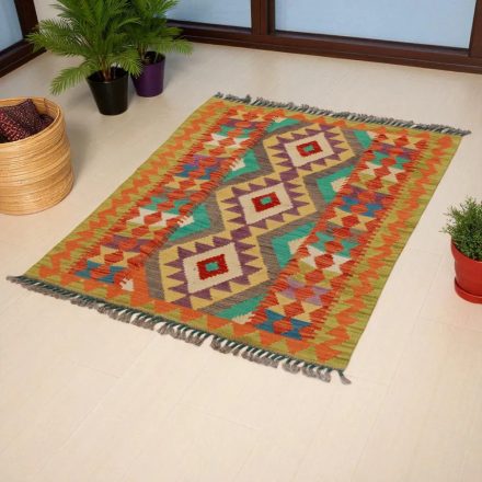 Koberec Kilim Chobi 118x88 ručne tkaný afganský kilim
