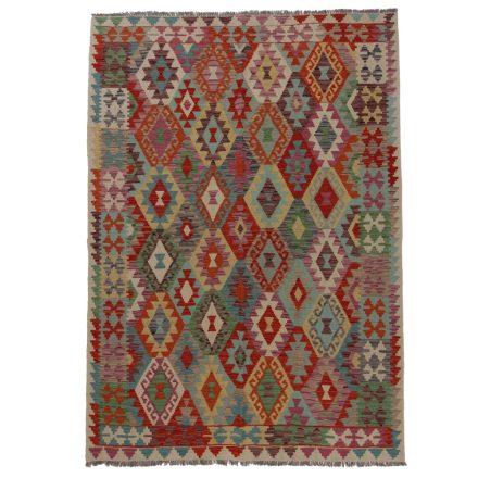 Koberec Kilim Chobi 253x179 ručne tkaný afganský kilim z vlny