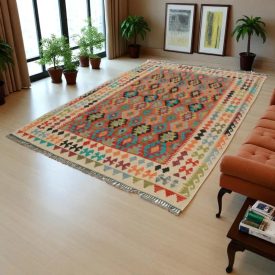 Koberec Kilim Chobi 205x288 ručne tkaný koberec Kilim
