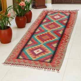 Koberec Kilim Chobi 71x188 Ručne tkaný afganský kilim