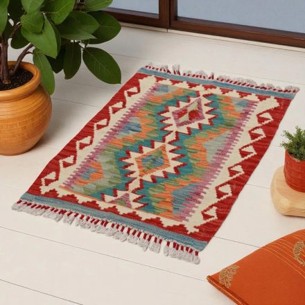Koberec Kilim Chobi 87x64 ručne tkaný afganský kilim