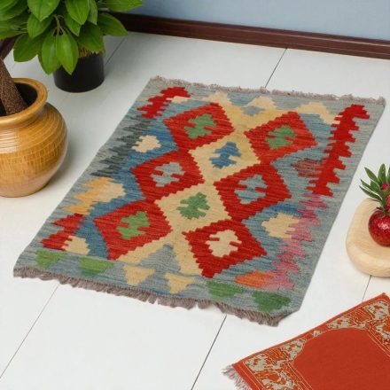 Koberec Kilim Chobi 81x63 ručne tkaný afganský kilim