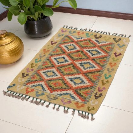 Koberec Kilim Chobi 93x62 ručne tkaný afganský kilim