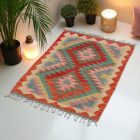Koberec Kilim Chobi 91x62 ručne tkaný afganský kilim z vlny
