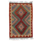 Koberec Kilim Chobi 91x62 ručne tkaný afganský kilim z vlny