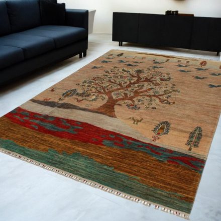 Orientálny koberec Afshar naqsha 200x299 ručne viazaný afgánsky koberec