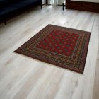 Orientálny koberec Aqcha Bukhara 152x193 ručne viazaný afgánsky koberec