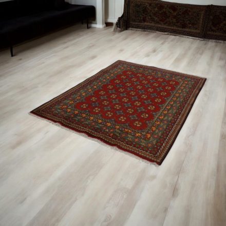 Orientálny koberec Aqcha Bukhara 150x196 ručne viazaný afgánsky koberec