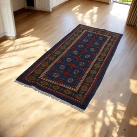   Orientálny behúň Aqcha Bukhara 81x190 ručne viazaný afgánsky koberec