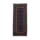 Orientálny behúň Aqcha Bukhara 81x190 ručne viazaný afgánsky koberec