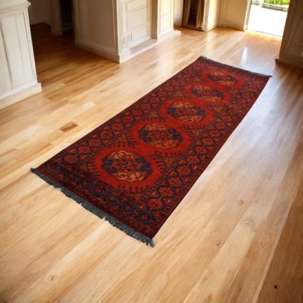 Afganský behúň koberec Kargai Slonia noha 83x249 ručne viazaný orientálny koberec