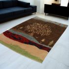 Orientálny koberec Afshar naqsha 205x293 ručne viazaný afgánsky koberec
