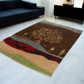   Orientálny koberec Afshar naqsha 205x293 ručne viazaný afgánsky koberec