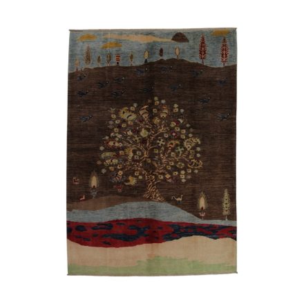 Orientálny koberec Afshar naqsha 205x293 ručne viazaný afgánsky koberec