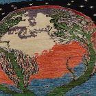 Orientálny koberec Afshar naqsha 195x293 ručne viazaný afgánsky koberec