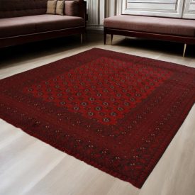 Orientálny koberec Aqcha Bukhara 251x335 ručne viazaný afgánsky koberec