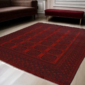 Orientálny koberec Aqcha Slonia noha 255x334 ručne viazaný afgánsky koberec