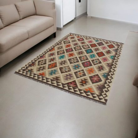 Vlnený kilim koberec Chobi 152x205 ručne tkaný afganský kilim
