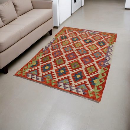 Afganský Kilim 124x190 ručne tkaný koberec Kilim