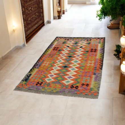 Behúň Kilim Chobi 110x200 ručne tkaný vlnený kelim