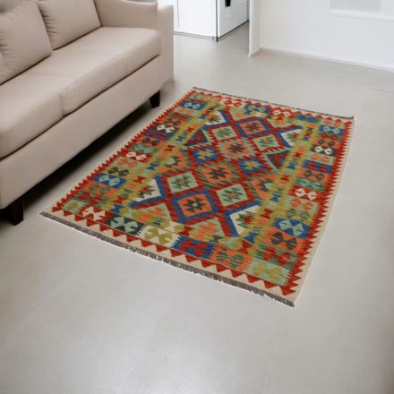 Maimana Kilim koberec 126x176 afganský ručne tkaný kilim