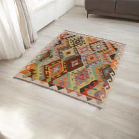   Afganský Kilim koberec Chobi 110x146 etnický ručne tkaný kilim