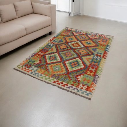 Afganský Kilim koberec Chobi 129x195 etnický ručne tkaný kilim