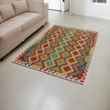 Ručne tkaný kilim Chobi 133x182 afganský vlnený Kilim