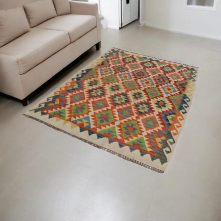 Ručne tkaný kilim Chobi 140x190 afganský vlnený Kilim