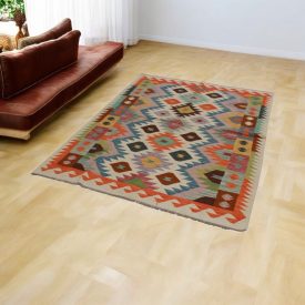 Maimana Kilim koberec 147x194 afganský ručne tkaný kilim