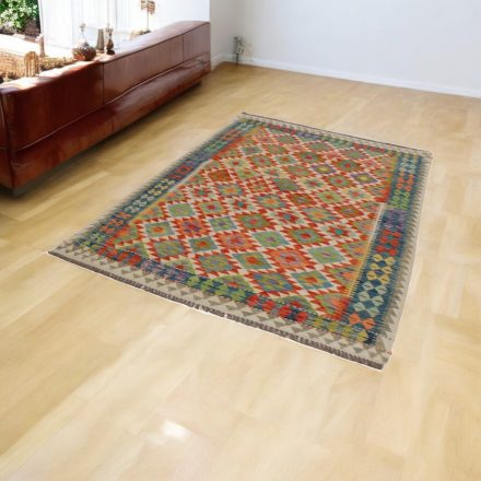 Vlnený kilim koberec Chobi 154x214 ručne tkaný afganský kilim