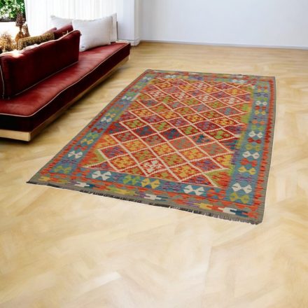 Afganský Kilim koberec Chobi 161x247 etnický ručne tkaný kilim