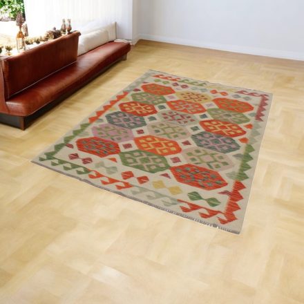 Afganský Kilim 147x200 ručne tkaný koberec Kilim