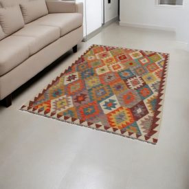   Afganský Kilim koberec Chobi 148x204 etnický ručne tkaný kilim